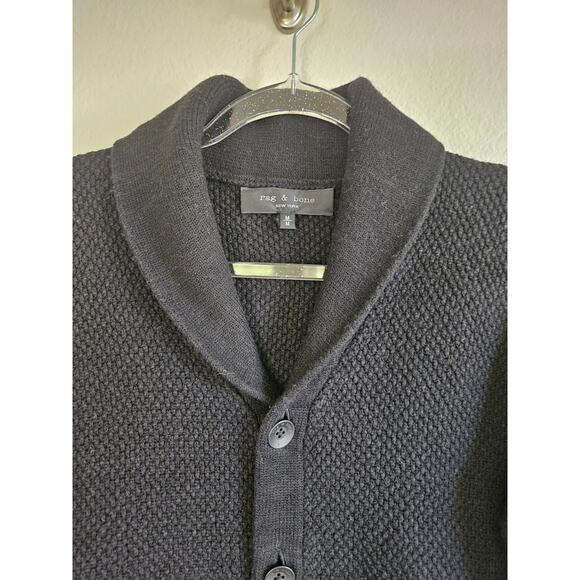 Rag & Bone Men's Cardiff Shawl Cardigan, Size M - Picture 6 of 14
